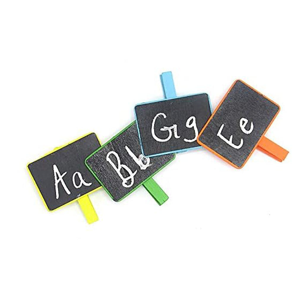 Adorable Mini Wooden Chalkboards 2 pcs