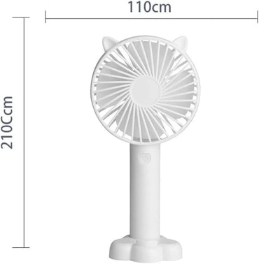 Cute Handheld Fan USB Portable Mini Ultra-quiet Fan Student Office Small Cooling Fan Travel Summer