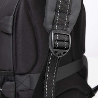 (NET) Black Backpack With Lunch Box & Pencil Bag Set Of 3 Pcs