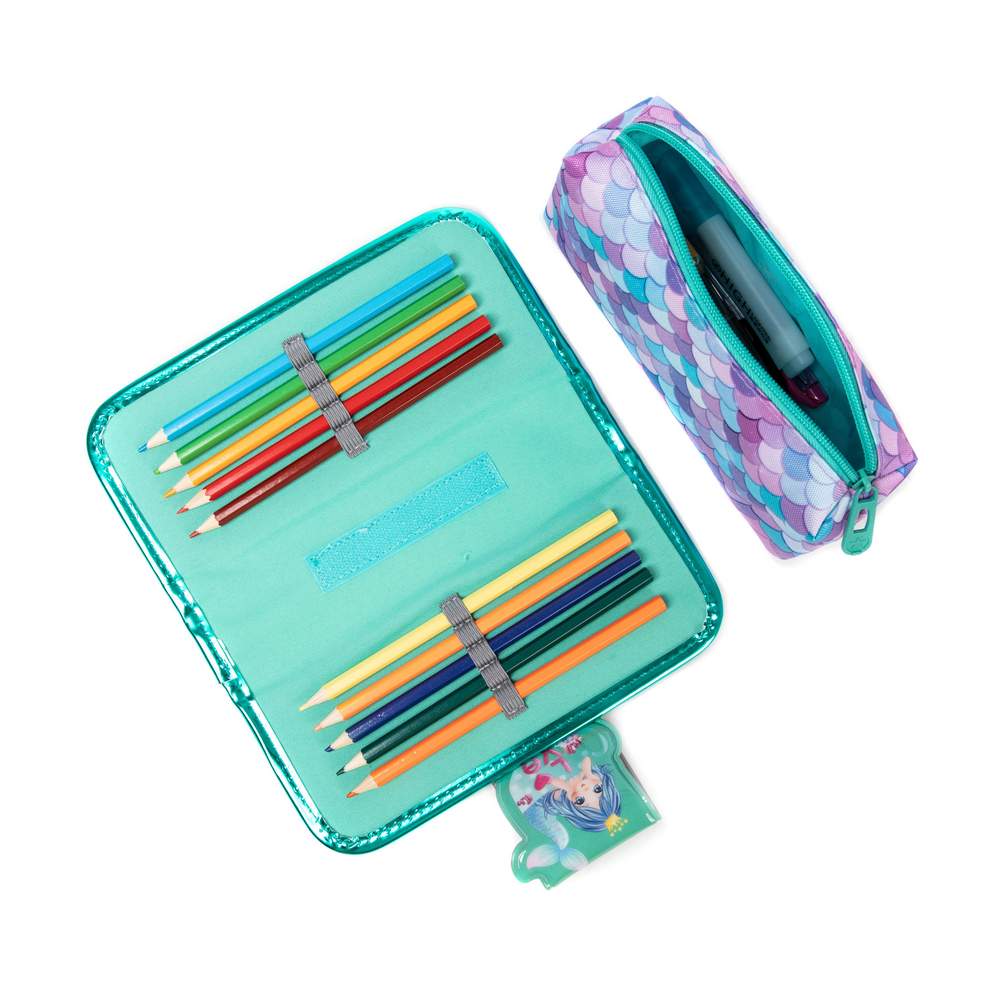 (NET) Mermaid Green Pencil Case