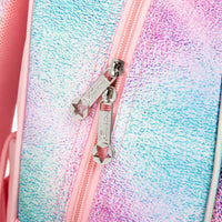 (NET) Rolling Backpack Kids Backpack With Wheels Trip Luggage Suitcase