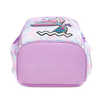(NET) School Bag with Lunch Bag and Pencil Case Mermaid Set Of 3  Pcs