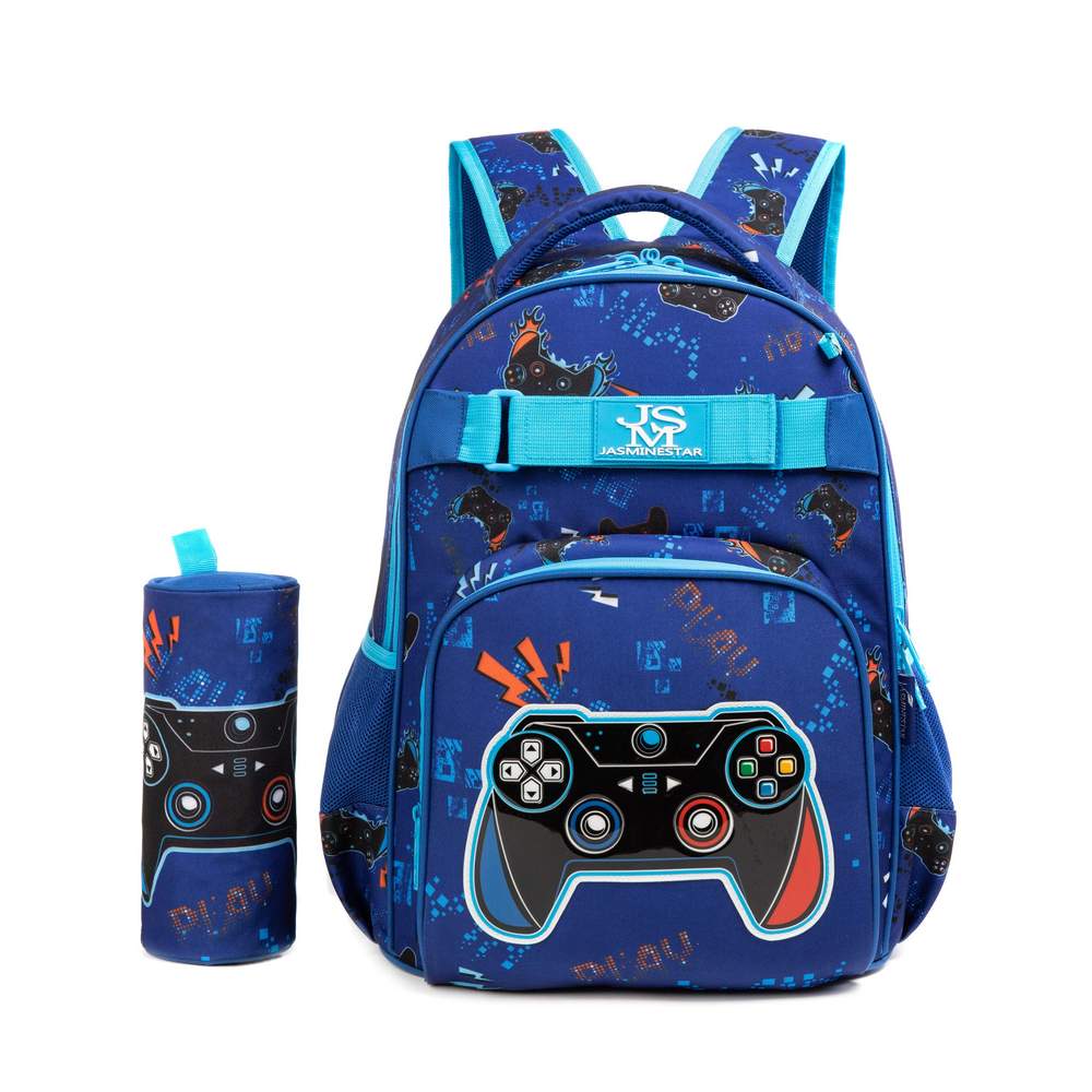 (NET) Game School Bag With Lunch Bag And Pencil Case Set Of 3 Pcs