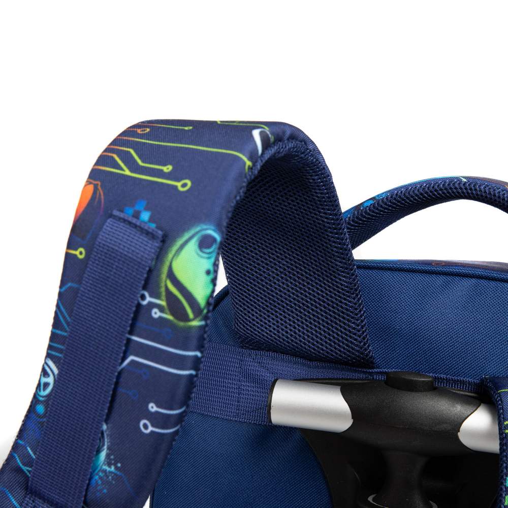 (NET) Cute Bluey Rolling Backpack With Lunch Bag Backpack With Wheels