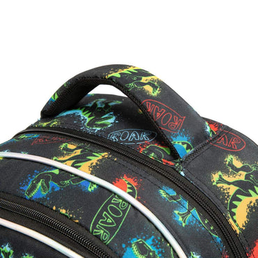 (NET) Dinosaur Rolling Backpack With Lunch Box Kids Backpack With Wheels Set Of 3 Pcs