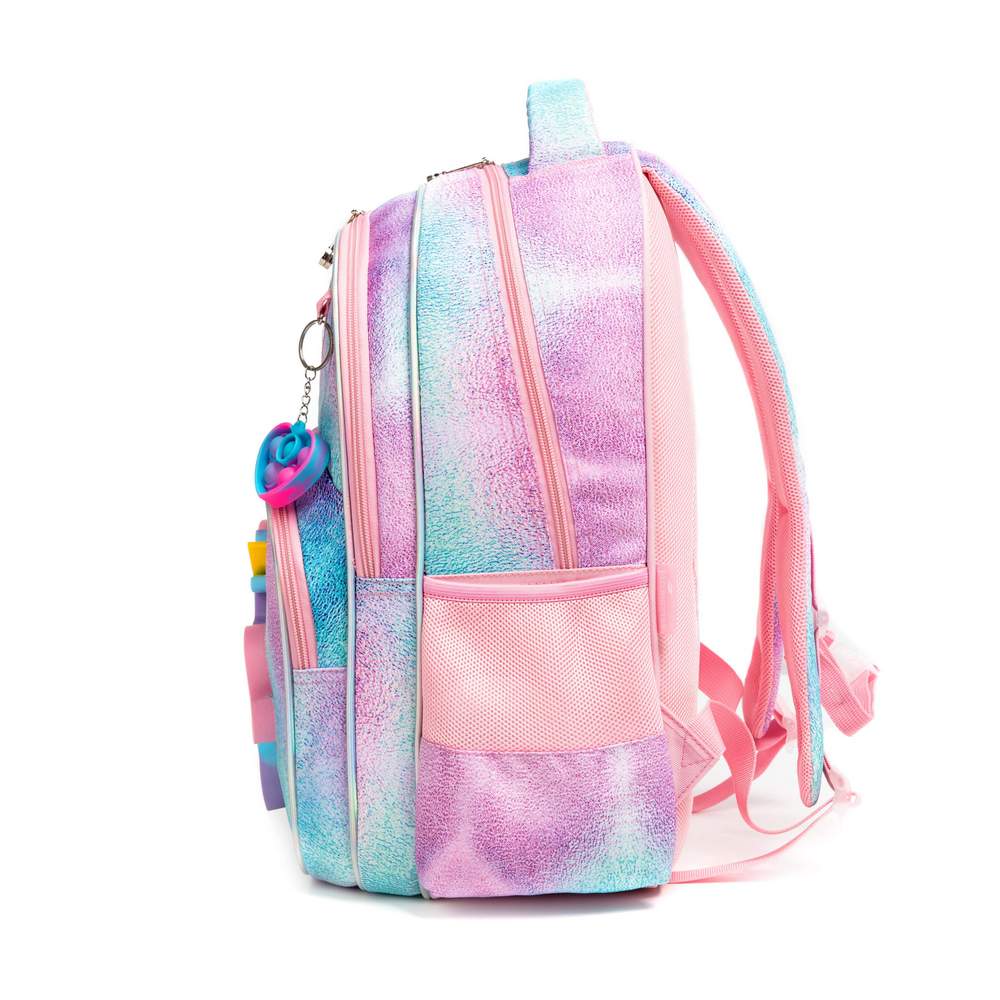 (NET) Unicorn Backpack Glitter Sequin Bookbag With Lunch Box Set Of 3 Pcs