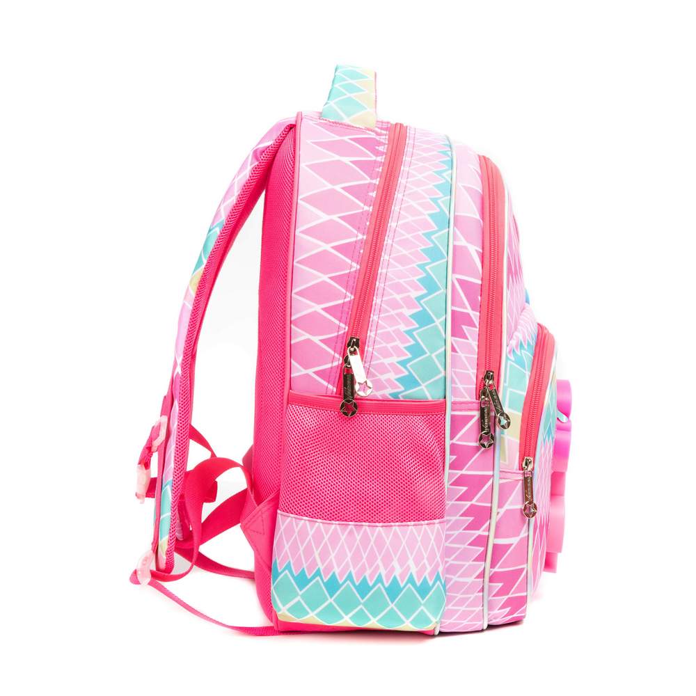 (NET) Pop Unicorn Printed School Backpack With Insulated Lunch Box And Pencil Case Set Of 3 Pcs