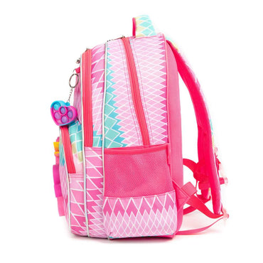 (NET) Pop Unicorn Printed School Backpack With Insulated Lunch Box And Pencil Case Set Of 3 Pcs