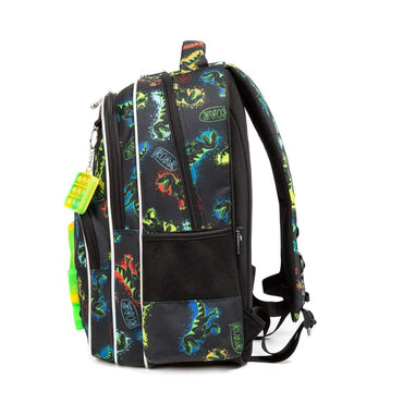 (NET) Dinosaur Design School Bags for Boys With Lunch Bags Set Of 3 Pcs