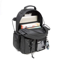 (NET) Black Backpack With Lunch Box & Pencil Bag Set Of 3 Pcs