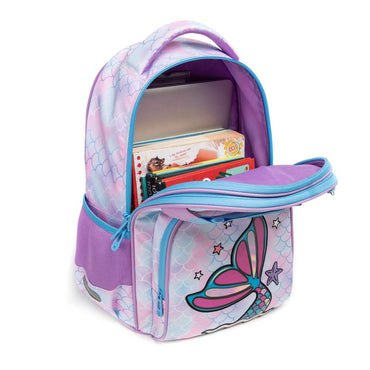 (NET) School Bag with Lunch Bag and Pencil Case Mermaid Set Of 3  Pcs