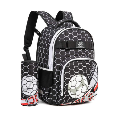 (NET) Football School Bag With Lunch Bag And Pencil Case  Set Of 3 Pcs