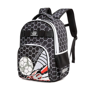 (NET) Football School Bag With Lunch Bag And Pencil Case  Set Of 3 Pcs