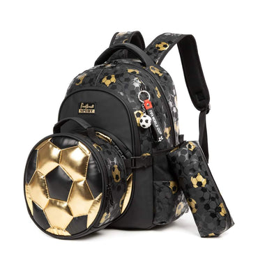 (NET) Football Backpacks For School Boys Kids Set Of 3 Pcs