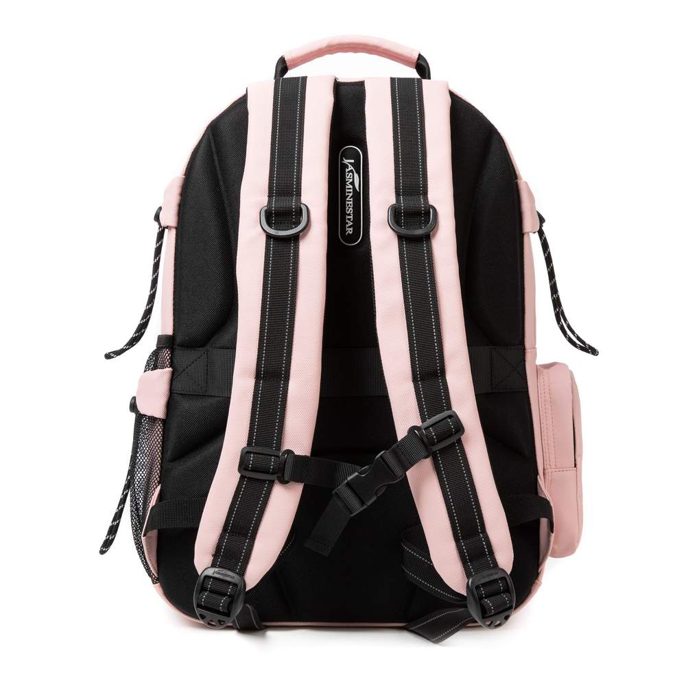 (NET) Pink Backpack With Lunch Box & Pencil Bag Set Of 3 Pcs