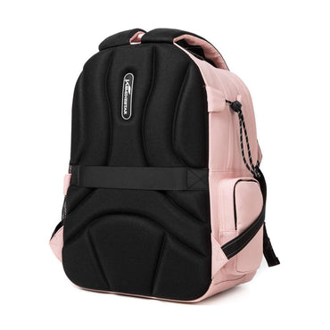 (NET) Pink Backpack With Lunch Box & Pencil Bag Set Of 3 Pcs