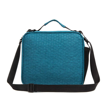 (NET) Blue Insulated Lunch Bag For With Shoulder Strap