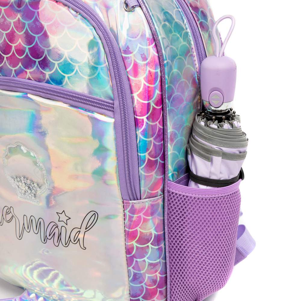 (NET) Mermaid Girls School Backpack Set 3 Pcs