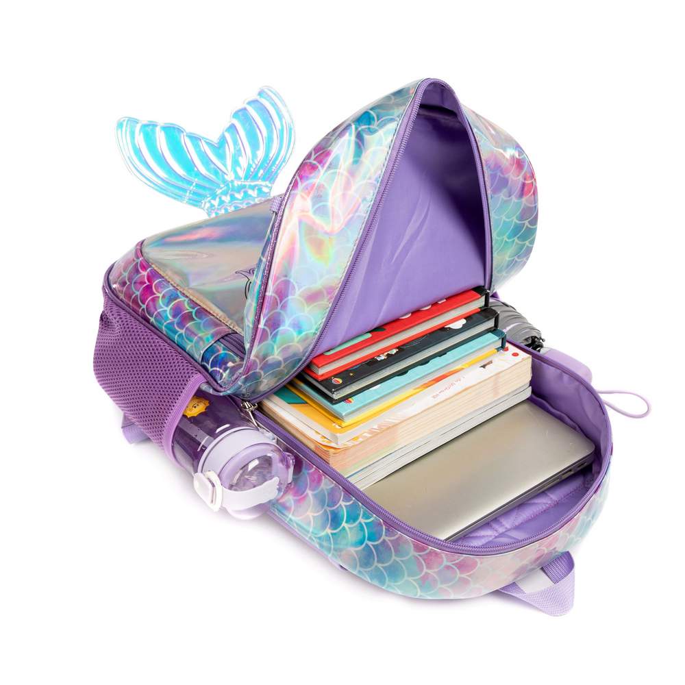 (NET) Mermaid Girls School Backpack Set 3 Pcs