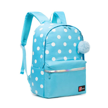 (NET)  Backpack Travel School Shoulder Bag Dot Printing Teenage Girl's Bags