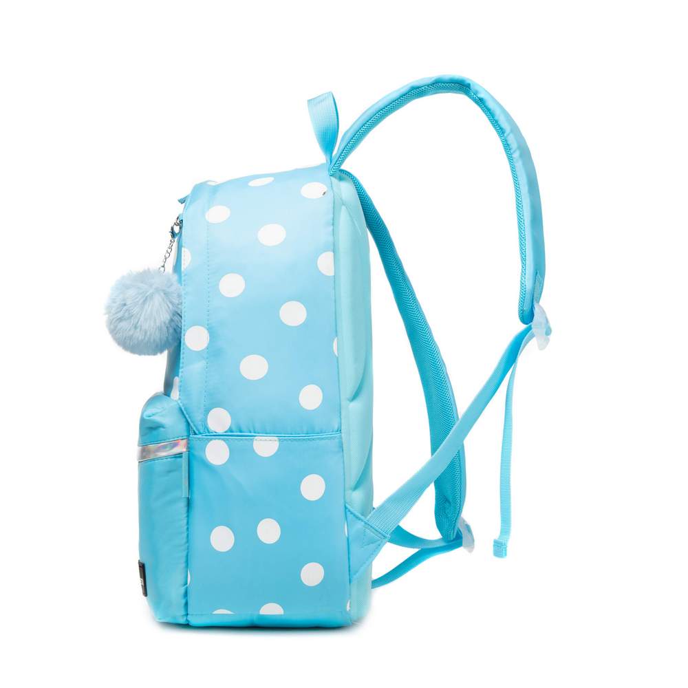 (NET)  Backpack Travel School Shoulder Bag Dot Printing Teenage Girl's Bags