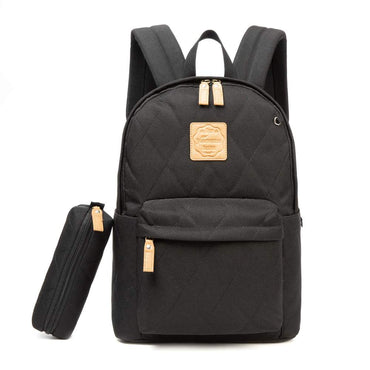 (NET) Backpack School Bag & Pencil Case For Teenage