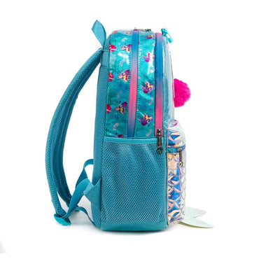 (NET) Mermaid Glitter Backpack With lunch Box Set Of 3 Pcs