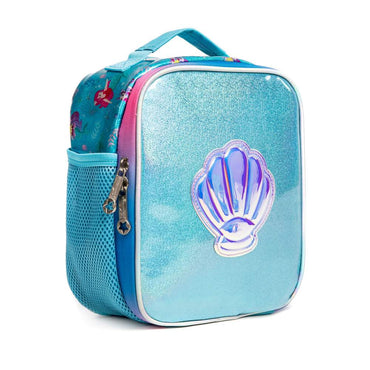 (NET) Mermaid Glitter Backpack With lunch Box Set Of 3 Pcs