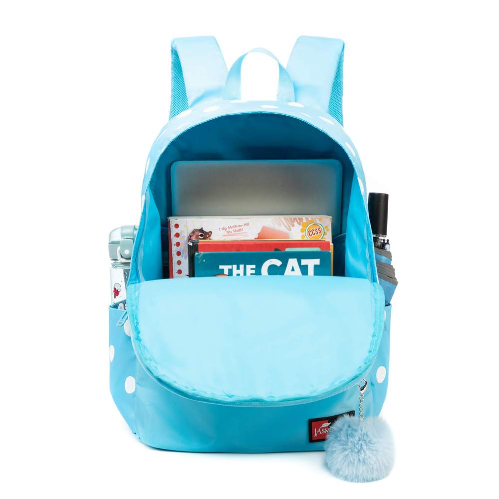 (NET)  Backpack Travel School Shoulder Bag Dot Printing Teenage Girl's Bags