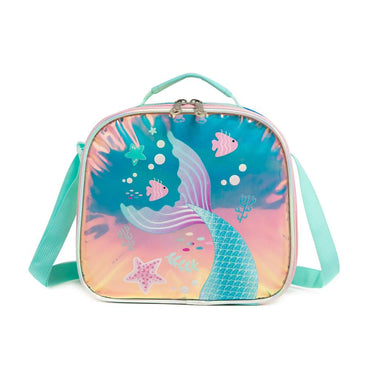 (NET)Mermaid Children's Trolley Backpack School Bag