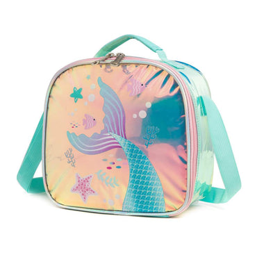 (NET)Mermaid Children's Trolley Backpack School Bag