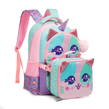 (NET) Kids School Backpack with Lunch Box