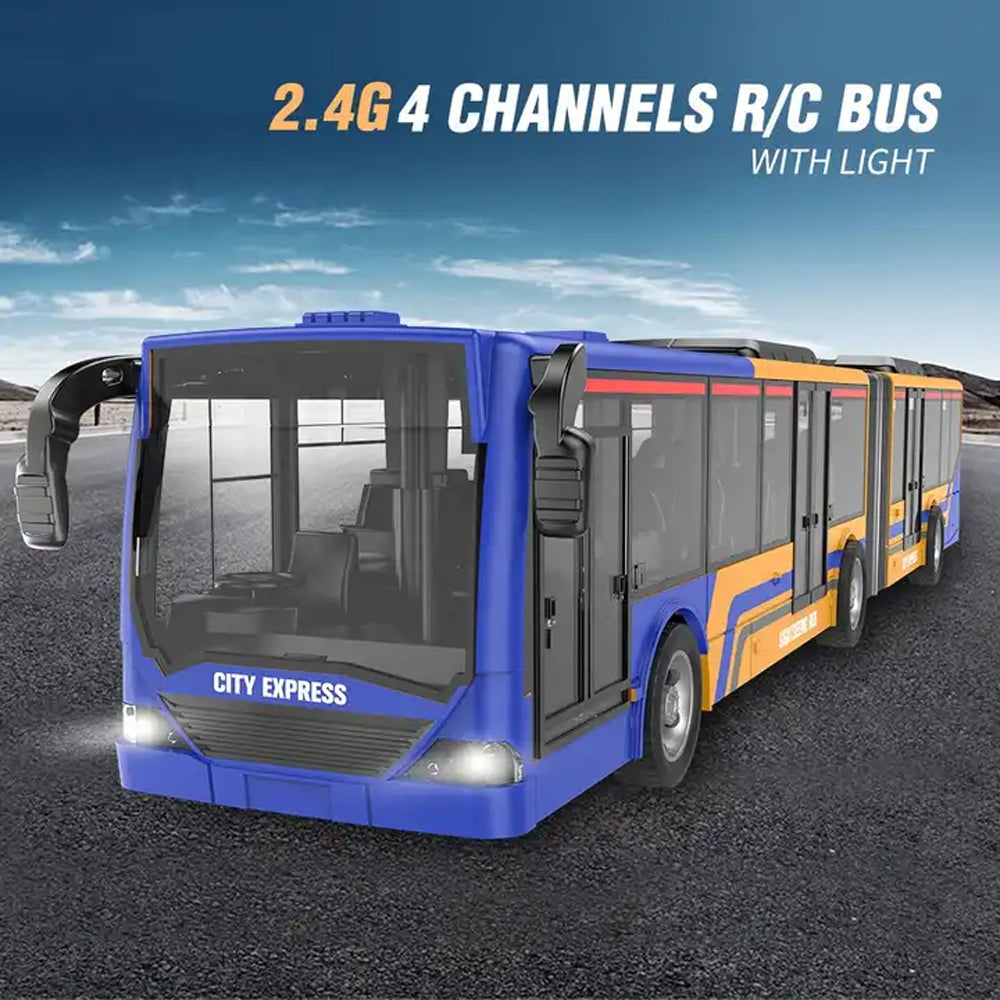 ( NET) Rechargeable Remote Control City Bus Transportation Toy
