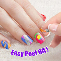 Creative 3-in-1 Children's Nail Art Kit with LED Lamp and Glitter