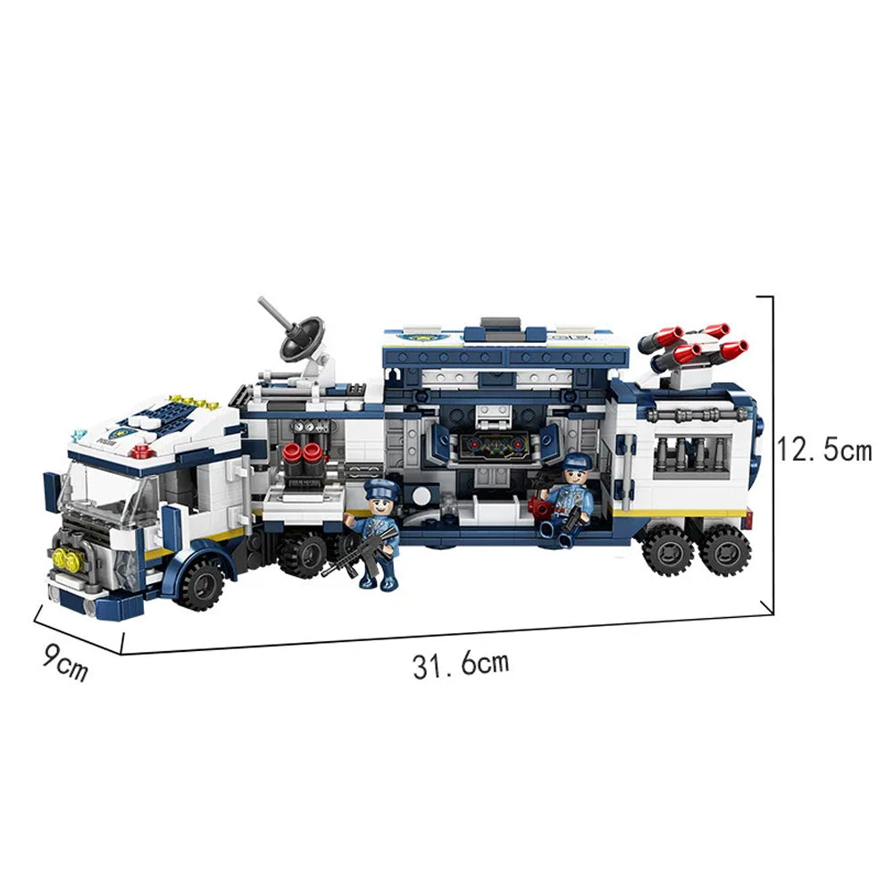 812-Piece Police Robot Building Blocks Set