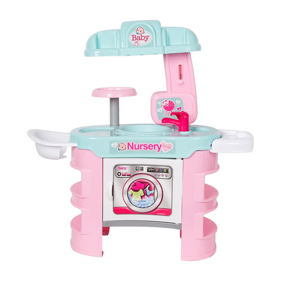 (Net) Deluxe Kitchen Playset with Nursery - Where Caring Meets Culinary Adventures