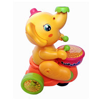 Cute Musician Elephant Toy with Flashing Lights and Music