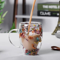 (Net)Insulated Flower Glass Mug