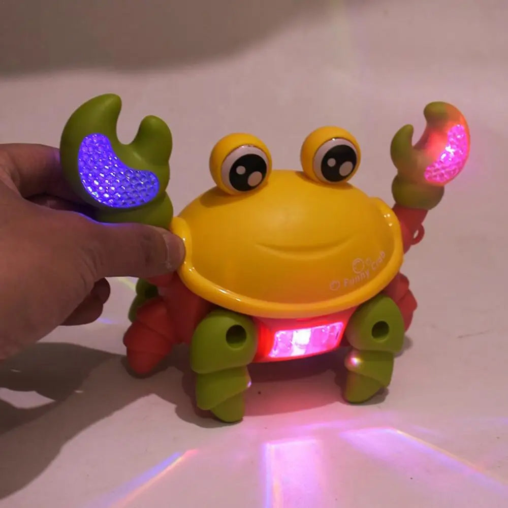 Electric Walking Crab Toy - Funny Lights & Music, Cartoon Design