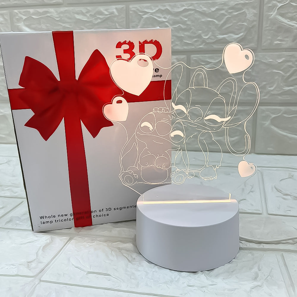 Stitch 3d Creative Visualization Lamp Stitch