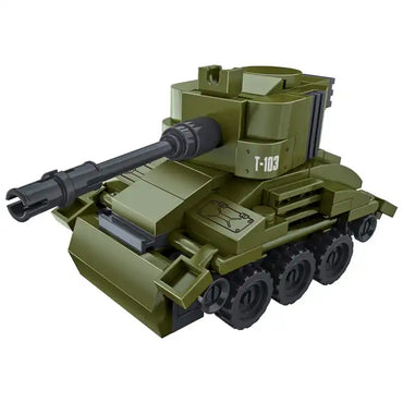 COGO Creative Tank Building Blocks Set - 877-Piece War Assembling Toy