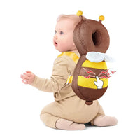 (net) Head Back Protector Cartoon Bee Pillow Baby Head Fall protection Pillow Cushion