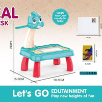 Kids LED Projection Drawing Table - Dinosaur Sketcher Set