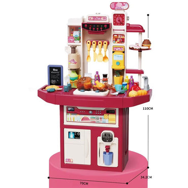 (Net)Play Food Kitchen Toy With Cooking Stove Steam