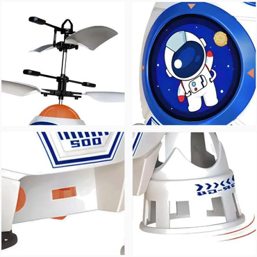 Flying Rocket Children's Sensory Toy With Lights