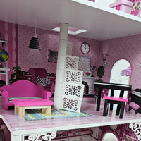 (Net) Wooden Doll house Playset