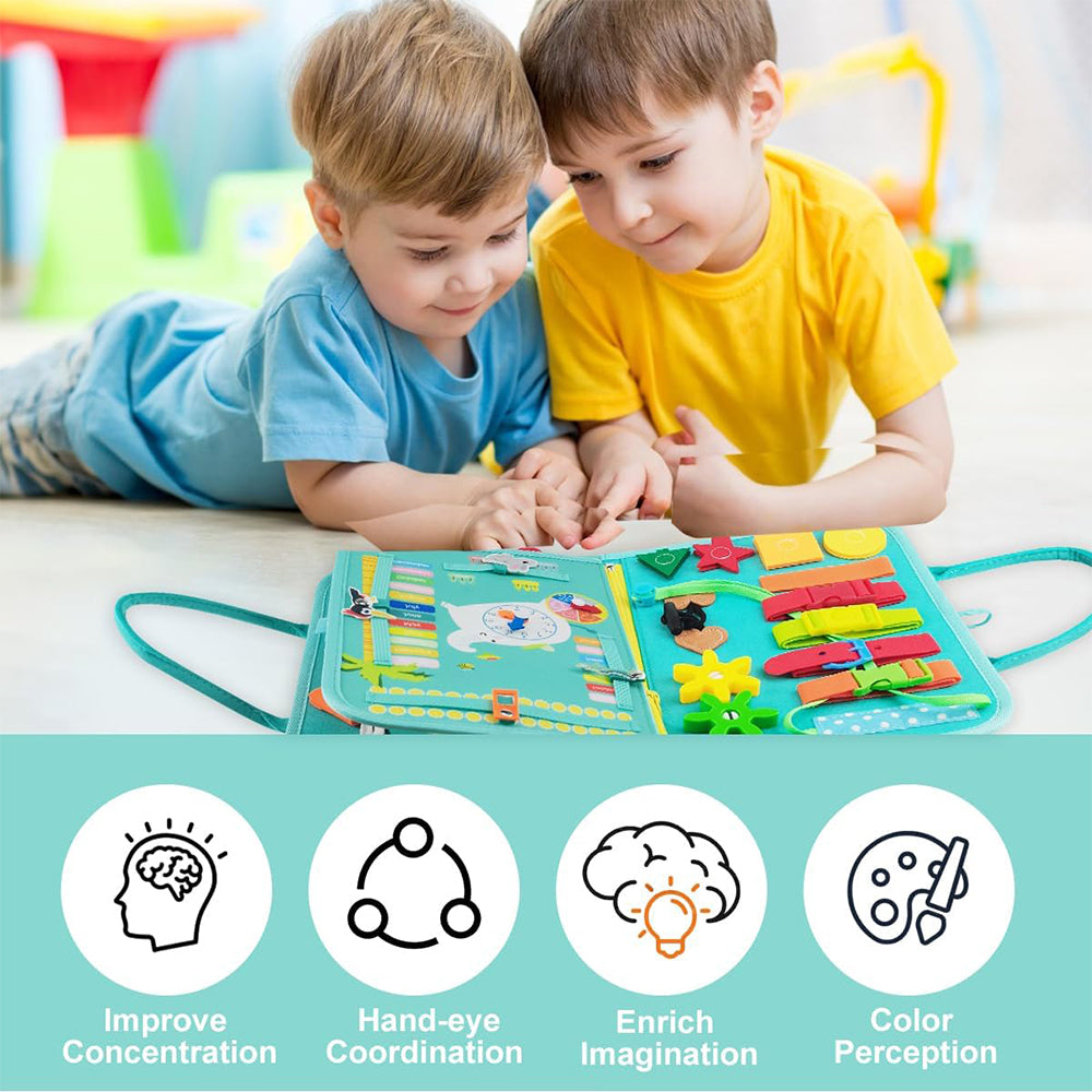 (Net) Sensory Activity Book Animal Design Busy Board
