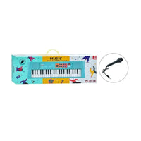 Blue Educational Toy Musical Organ With Microphone