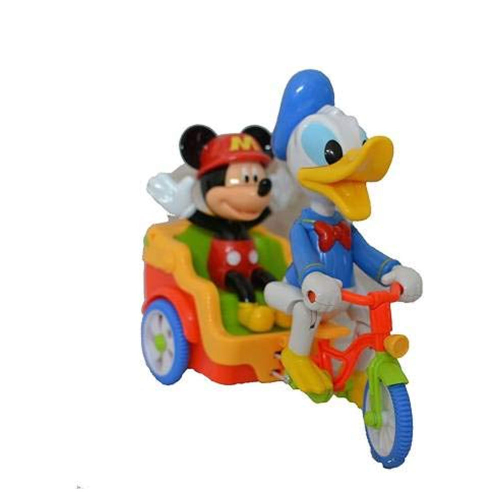 (Net) Mickey and Donald Duck Electric Tricycle Toy - Multi-Color Gift for Kids