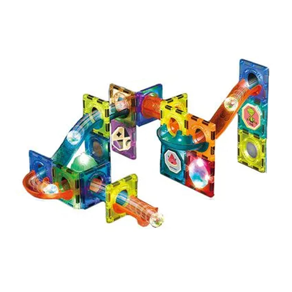 Tempo Toys 66 PCS LED Light Magnetic Building Blocks - Educational STEM Toy Set